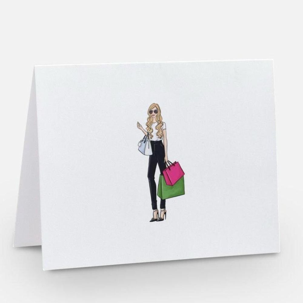 Fashion Illustration Greeting Cards set of Ten with Envelopes